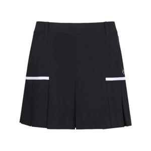 M 파리게이츠골프반바지 NQC 521D2PS704_BK 여성 배색 라인 플리츠 믹스 큐롯 쇼츠