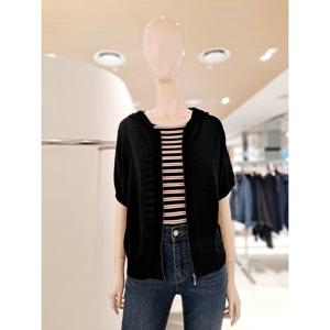 [숲]후드 집업 반가오리 반팔 가디건 SCRGD30