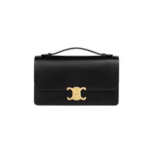 셀린느 미디움 트리옹프 폴리오 샤이니 카프스킨 블랙 L102U3D82-38NO