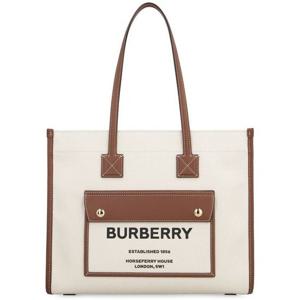 라프리마 버버리 투톤 캔버스 레더 스몰 Freya 토트 프레야 토트백 8044138