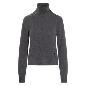 라프리마 아미 체인스티치 하트 로고 캐시미어 터틀넥 스웨터 FKS833 005 020