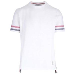 라프리마 톰브라운 RWB 트리밍 텍스처 코튼 반팔티 MJS204A J0046 100