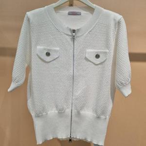 라티움 HC34 신축성좋은엠보집업 반팔니트가디건 T2623CD01