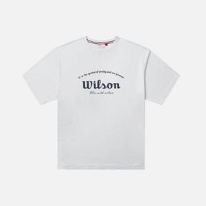 M 윌슨반팔티 LQC W251003TTS33-WHT 윌슨 헤리티지 로고 티셔츠 UNI
