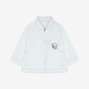 [베스띠벨리][26신상] 자수 디테일 크롭 집업 자켓 BMJKD21170_U