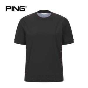 [PING] 여성 냉감 패턴 블루종 반팔 티셔츠 121F2TR265_GY