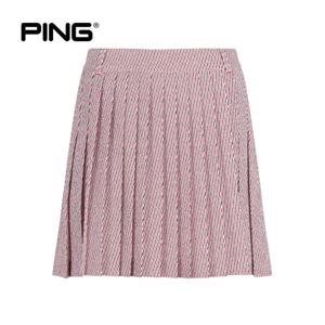 [PING] 여성 서커 스트라이프 플리츠 큐롯 스커트 121F2PC362_RE