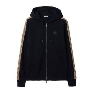 버버리 체크 트림 드로우스트링 후드 집업 8118990 A1222