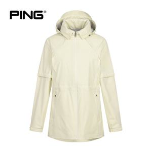 [PING] 여성 소매 탈부착 후드 사파리 레인 점퍼 121F2JR251_BG