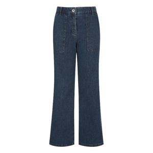 M 팬텀골프바지 NQC 221D3PD102_BL 여성 밴딩 세미 와이드 데님 팬츠