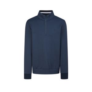 헤지스골프  네이비 남성 쿼터집 니트 하이브리드 티셔츠(HUTS6A212N5)