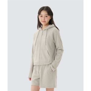 스노우피크 SNOWPEAK APPAREL 테리 여성 후드 집업 (S26SWFFJ35) Light Beige S26SWFFJ35LE 406666