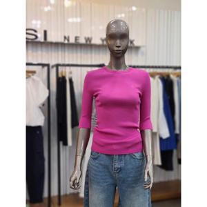 제시뉴욕 세이브존05 5부 골지 라운드넥 니트 티셔츠 ME45NRKO6230PK