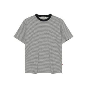 노르디스크 NORDISK 스트라이프 반팔 티셔츠 - U_Melange GREY OUM26233MH 407407