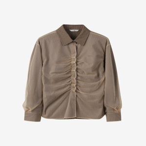 쥬크 매쉬 레이어드 체크 셔츠(Z254MSC014)