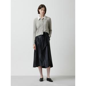 쥬크 페이크 레더 랩 스커트(Z254MSD004)