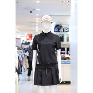 [벤제프][벤제프] BQ2MWTS813 BLAC_K 여성 세로 스트라이프 반집