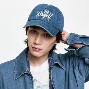 헤지스  26SS  남성 ROYAL BLUE 자수 데님 볼캡 HZHE6E103B1