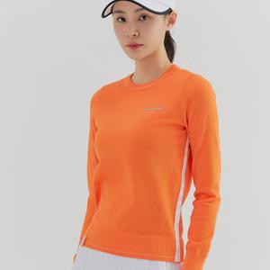 (테일러메이드) 여성 봄 로고 테잎 라운드 니트 TWSRN5121-301