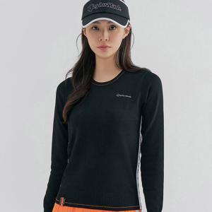 (테일러메이드) 여성 봄 로고 테잎 라운드 니트 TWSRN5121-199