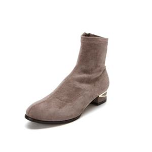 탠디 여성 베카치노 819723 W-714 샤무드스판 슬림핏 삭스 앵클부츠 모카 3CM