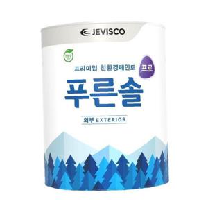 강남제비스코 건축용 수성페인트 푸른솔 프로/외부 백색(무광) 1L
