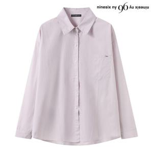 [나인식스뉴욕]데일리 무지 포켓 루즈핏 긴팔 셔츠 (NQ1BA022L0)