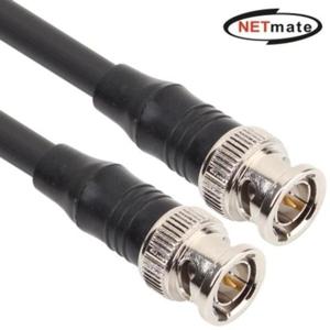 파츠 강원전자 넷메이트 BNC-BNC 광대역 동축 5C-HFBT 케이블(연동선/4합/75ohm) 1m NMC-HFBTB1