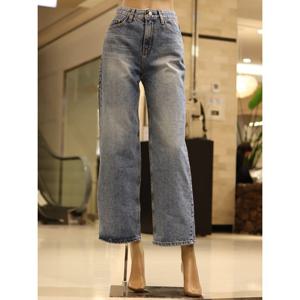 지프 여전 흘림 지프 데님 팬츠 (JP0DPF512)