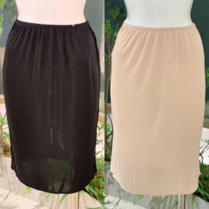 스므스 원단 흡습 발산 좋은 데이웨어 하의 슬립 속치마 롱기장 하프 슬립 치마 (VHS5002L)