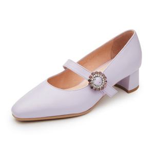 여성 메리제인 펌프스(4CM) RENPUC4239G4 연보라