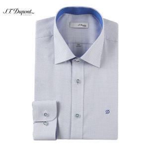 (S.T듀퐁)24년 SS 신상 슬림핏 도비 자가드 긴팔 셔츠 -SE4SM21LS318SBU(블루)