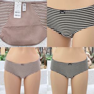밑위 길이가 높아 편안한 면스판 스트라이프 생리 위생팬티 VPT6853