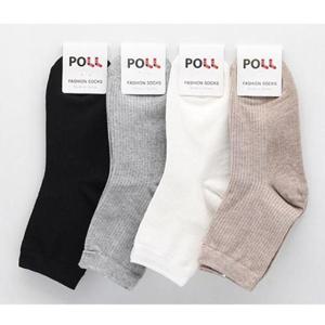 여자양말 여자 패션양말(골지무지) 1켤레