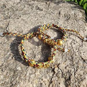 오색실 매듭 끈 금전운 재물운 비휴 팔찌