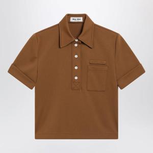 미우미우 폴로 티셔츠 MT2204OOO14OA Brown