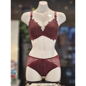 비비안 란제리 VIVIEN 저중심 푸쉬업 튤자수 몰드브라 레이스팬티세트 (BR1871ABP1871AWN) BR1871AB