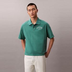 [캘빈클라인 진]남성 프리미엄 헤비 저지 박스 폴로 티 4RF211G