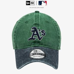 뉴에라 뉴에라 MLB 오클랜드 애슬레틱스 피그먼트 워싱 언스트럭쳐 볼캡 그린 14561826 114561826