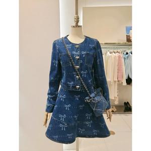 샤틴 리본 워싱 데님자켓 (S251B155) S251B155