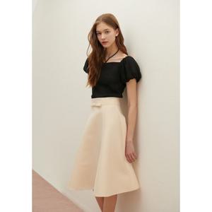 샤틴 리본 플레어 스커트(S252T351) S252T351