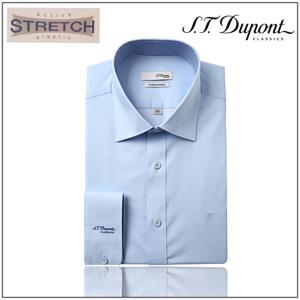 듀퐁셔츠 듀퐁 와이셔츠(SE5SM22LS924SBU)슬림핏 긴소매 스트레치 스판소재 배색 블루 셔츠 SE5SM22LS924