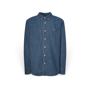 헤지스 남성 워싱 데님 긴팔셔츠 HZSH5D336B2 HZSH5D336