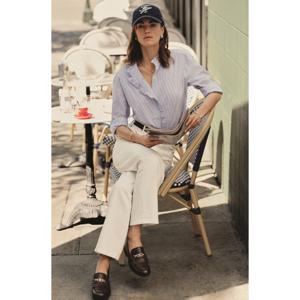 타미힐피거 여성 포플린 러플 셔츠 T22F7WSH053WT1(25FW) T22F7WSH053WT1