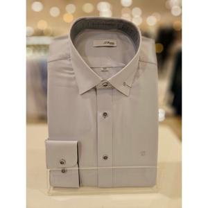 듀퐁셔츠 카라 삼색 포인트 긴소매 슬림핏 셔츠( SE5FM21LS304SGY ) SE5FM21LS304