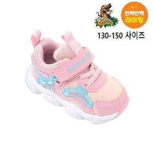 토박스 다이노솔즈 반짝반짝 LED 운동화 티렉스 온 토들러 핑크 DNKCF3TSON11 DNKCF3TSON11PNK DNKCF3TSON11_2K