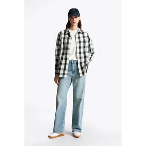 타미힐피거 여성 T22F7WSH082WT1 소프트 플란넬 이지 핏 셔츠 T22F7WSH082WT1