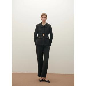 샤틴 골드버튼 벨티드 트위드 자켓 (S254B109) S254B109