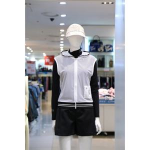 [벤제프][벤제프] BR2MWTV815 WHITE 여성 전판 펀칭 풀집업 베스