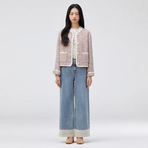 써스데이아일랜드 (써스데이아일랜드) 레이스 디테일 트위드 자켓 T262MJK137 T262MJK137